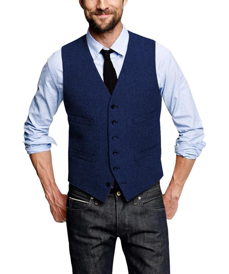 Mens Abbot Linen Regular Fit Waistcoat  |  Blazers Blazers Blazers