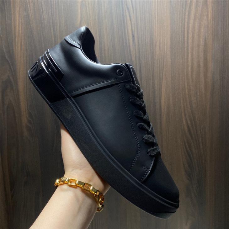 Mens B-Court Trainers In Calfskin  |  Sneakers Mens Shoes Black