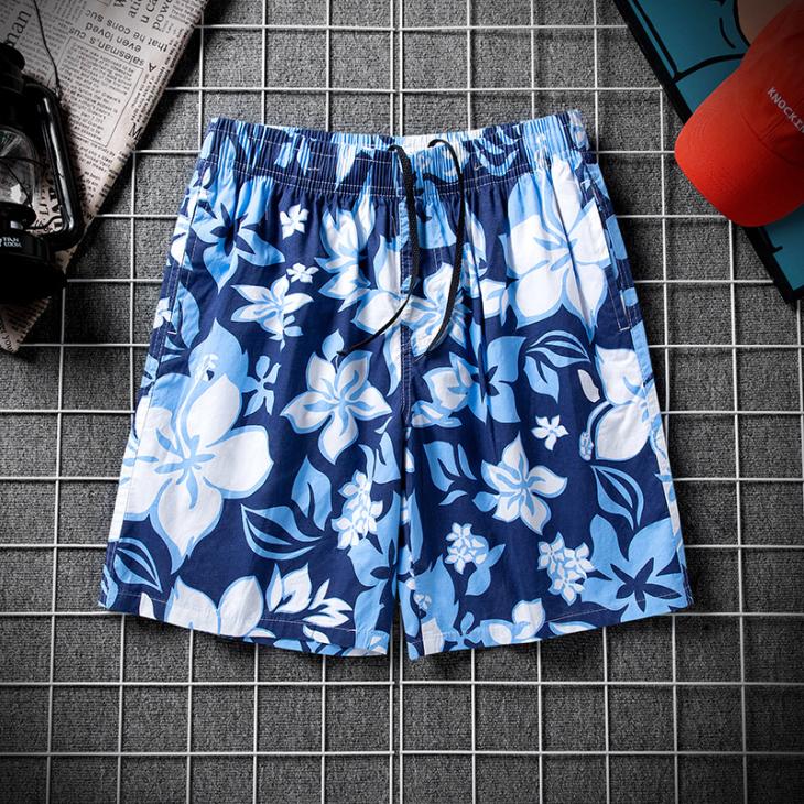 Mens Blue Tropical Swim Shorts  |  Swimwear Mens Clothing Blue