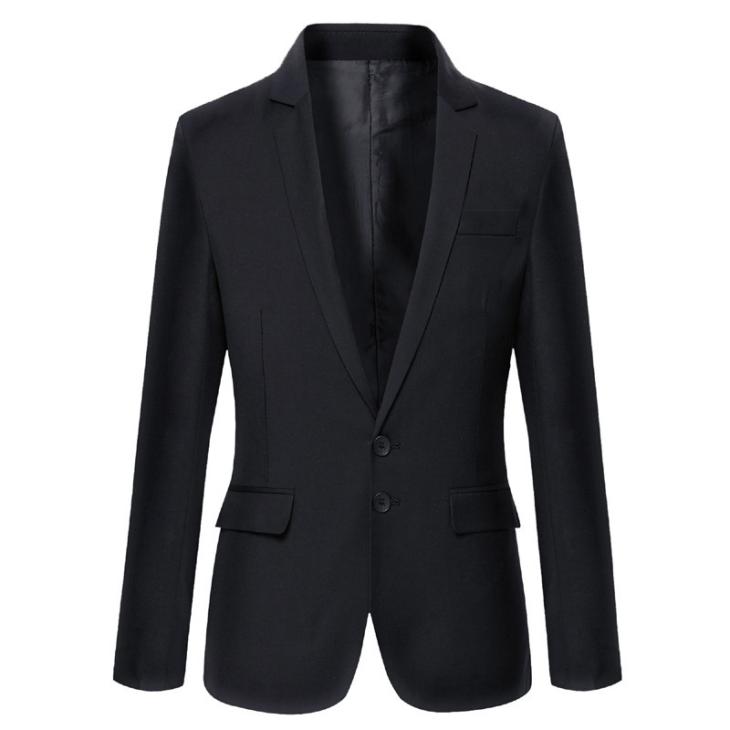 Mens Grain De Poudre 1-Button Jacket With Shoulder Pads  |  Jackets And Blazers Jackets And Blazers Black