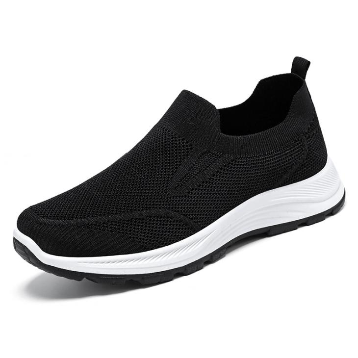 Mens Grey Casual Slip On Comfort Trainer  |  Trainers Mens Shoes Grey