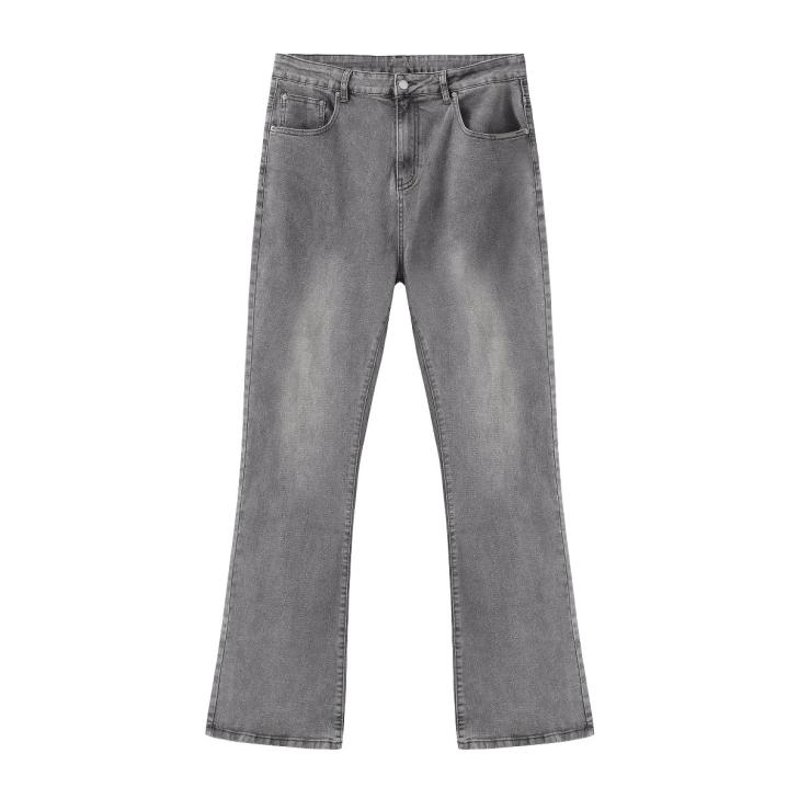 Mens Grey Denim Regular-Fit Jeans  |  Denim Denim Denim