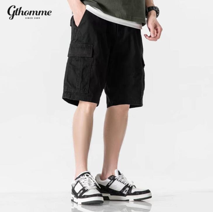 Mens Khaki Cargo Shorts  |  Shorts Mens Clothing Green