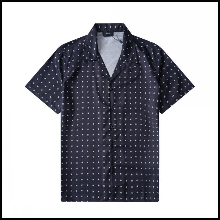 Mens Navy Fanny Davidson Print Short Sleeve Shirt  |  Shirts Mens Clothing Blue