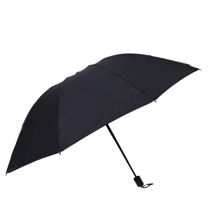 Mens Plain Black Mini Umbrella  |  Umbrellas Mens Accessories Black