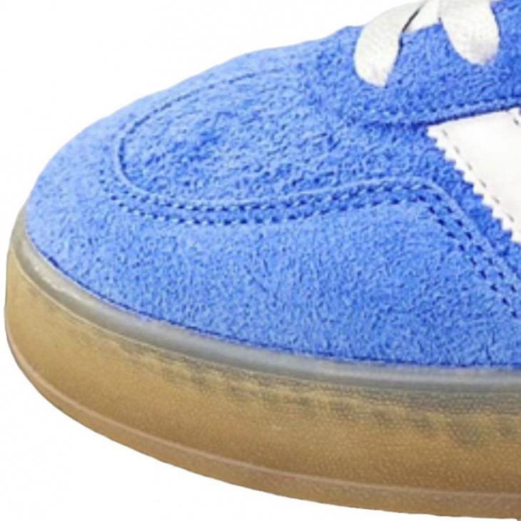 Mens Suede And Bouclé  Swan Trainers  |  Sneakers Mens Shoes Blue