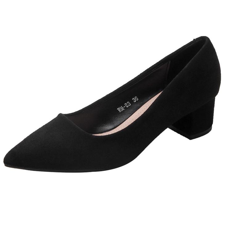 Womens Black Block Heeled Pumps  |  Heels Heels Black