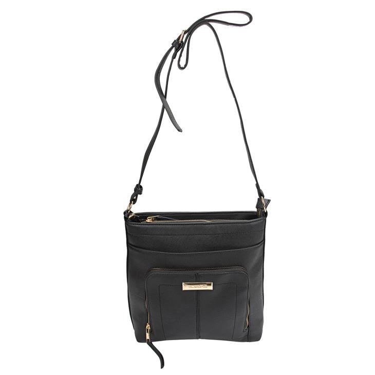 Womens Black Tessa Cross Body Bag With Zip  |  Bags Bags