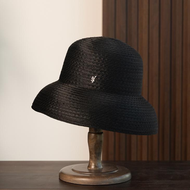 Womens Black Textured Bucket Hat  |  Hats Hats Black