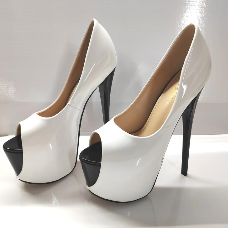 Womens Eden Two-Tone Pumps In Lambskin And Patent Leather  |  High Heels & Pumps High Heels & Pumps High Heels & Pumps