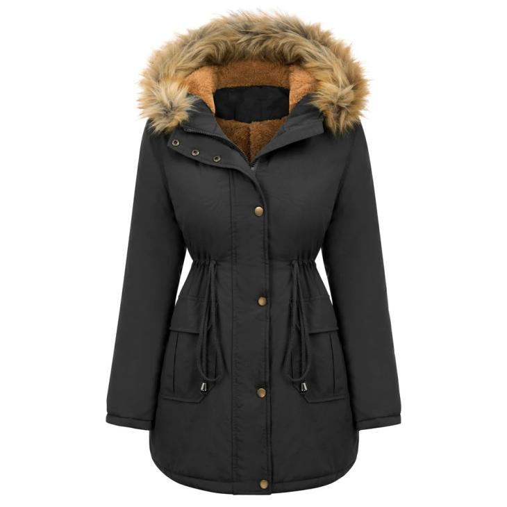 Womens Grey Mid Length Parka Coat  |  Coats & Jackets Coats & Jackets Coats & Jackets