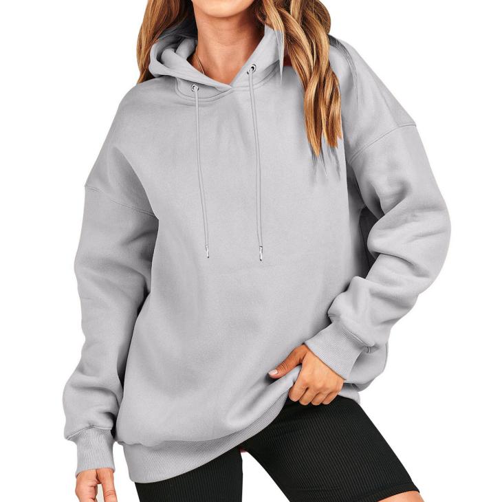 Womens Grey Overhead Hoody  |  Jumpers & Cardigans Active & Sportswear Active & Sportswear