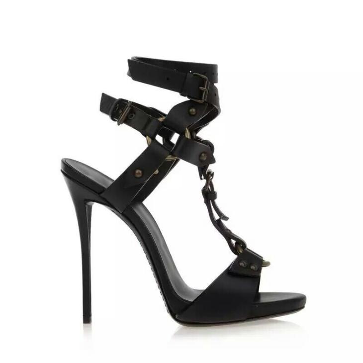 Womens Heeled Eva Sandals In Calfskin  |  High Heels & Pumps High Heels & Pumps Black