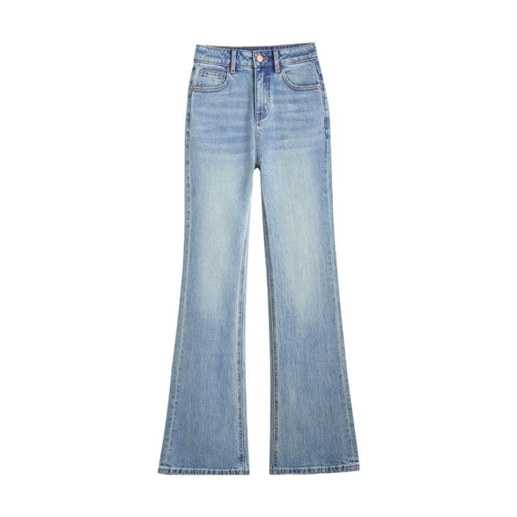 Womens Light Blue Denim Slim-Fit Jeans  |  Denim Denim Blue