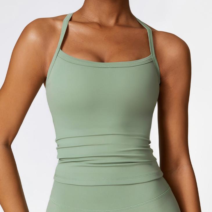 Womens Mint Rib Stretch Cami Vest  |  Tops & T-Shirts Tops & T-Shirts Green