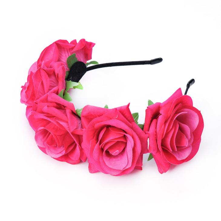 Womens Red Floral Headband  |  Hair Accessories Gifts & Novelty Gifts & Novelty