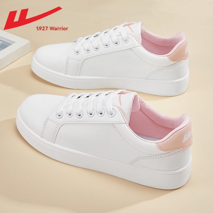 Womens White & Brown Contrast Trainer  |  Trainers Shoes Shoes